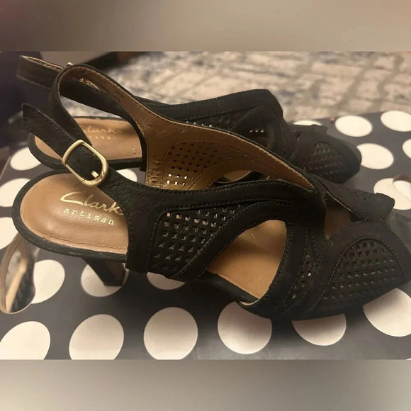 Clarks Heeled Sandals - Picture 3 of 5